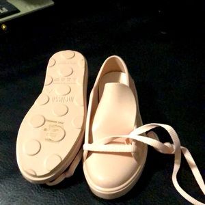 Mel by Melissa with box and dust bag Glitter lace up sneakers